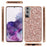 For Samsung Galaxy S22+ 5G Glitter Sequins Case Electroplating TPU Frame + Hard PC Back Dual Layer Hybrid Cover - Rose Gold - 5