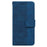 For Samsung Galaxy A33 5G Imprinting Geometry Leather Case Shockproof Wallet Stand Phone Shell with Hand Strap - Blue - 2