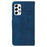 For Samsung Galaxy A33 5G Imprinting Geometry Leather Case Shockproof Wallet Stand Phone Shell with Hand Strap - Blue - 3