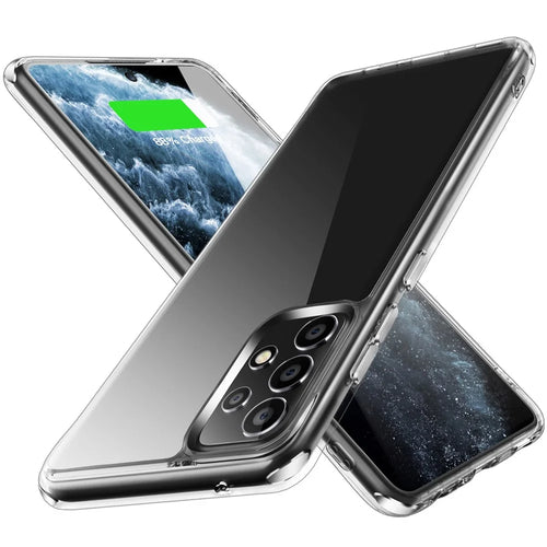 Transparent TPU + PC Phone Cover for Samsung Galaxy A52 4G / 5G / A52s 5G with Independent Electroplating Side Buttons - 1