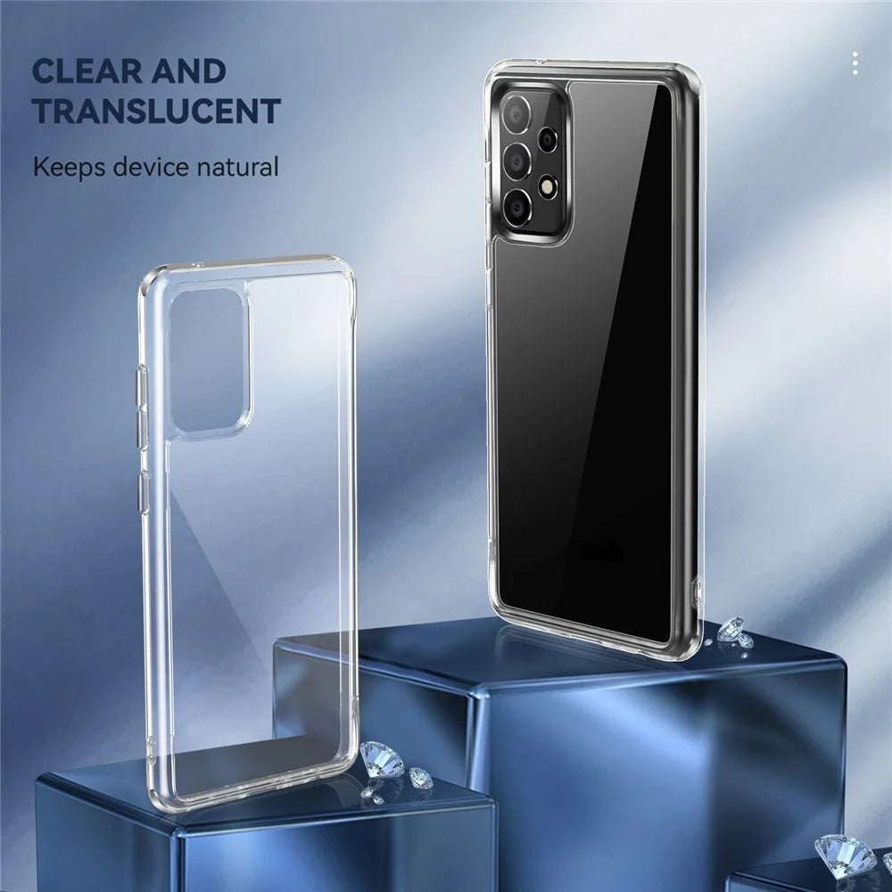 Transparent TPU + PC Phone Cover for Samsung Galaxy A52 4G / 5G / A52s 5G with Independent Electroplating Side Buttons - 2