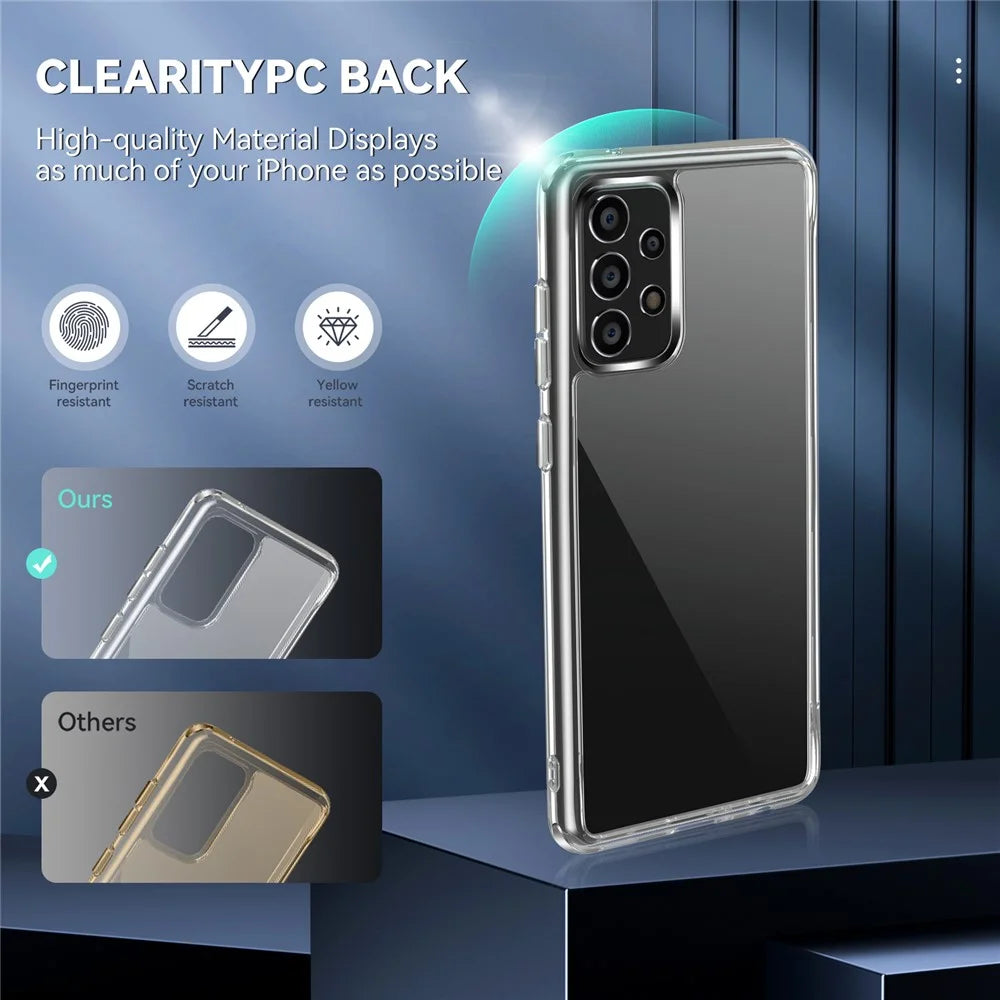 Transparent TPU + PC Phone Cover for Samsung Galaxy A52 4G / 5G / A52s 5G with Independent Electroplating Side Buttons - 7