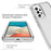 For Samsung Galaxy A53 5G Gradient Color Anti-scratch Phone Case TPU Bumper + PC Back Cover - Transparent - 5