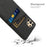 For Samsung Galaxy A13 4G Dual Card Slots Cloth Texture Anti-drop Hard PC Protective Cover - Black - 4