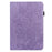 For Samsung Galaxy Tab S8 Shockproof Flower Imprinting Auto Wake/Sleep Tablet Cover Stand Wallet Leather Case - Purple - 3