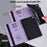 For Samsung Galaxy Tab S8 Shockproof Flower Imprinting Auto Wake/Sleep Tablet Cover Stand Wallet Leather Case - Purple - 4