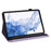 For Samsung Galaxy Tab S8 Shockproof Flower Imprinting Auto Wake/Sleep Tablet Cover Stand Wallet Leather Case - Purple - 5
