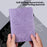 For Samsung Galaxy Tab S8 Shockproof Flower Imprinting Auto Wake/Sleep Tablet Cover Stand Wallet Leather Case - Purple - 6