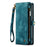 CASEME 008 Series for Samsung Galaxy A33 5G Detachable 2-in-1 Full Protection PU Leather Phone Case Multifunctional Wallet Stand Shell - Blue - 2