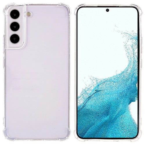 Transparent Case for Samsung Galaxy S22+ 5G, Soft TPU Reinforced Corners Shock Absorption Protective Cover - 1