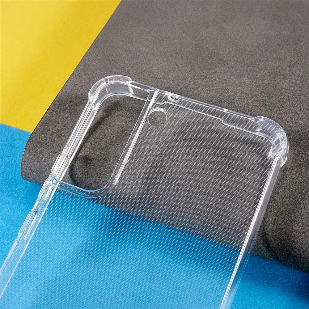 Transparent Case for Samsung Galaxy S22+ 5G, Soft TPU Reinforced Corners Shock Absorption Protective Cover - 7