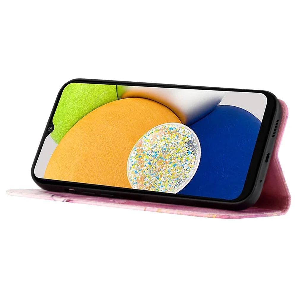 YB Pattern Printing Leather Series-5 for Samsung Galaxy S20 FE 2022/S20 FE 4G/S20 FE 5G/S20 Lite/S20 Fan Edition/S20 Fan Edition 5G Marble Pattern Leather Case Wallet Stand Phone Shell - Pink Purple Gold LS001 - 4