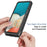 PC+TPU Hybrid Phone Case for 	Samsung Galaxy A53 5G, Complete Covering Design with PET Screen Protector - Black - 2