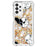 For Samsung Galaxy A13 4G TPU Case with Quicksand and Pattern Printed - Black / White Puppy - 3