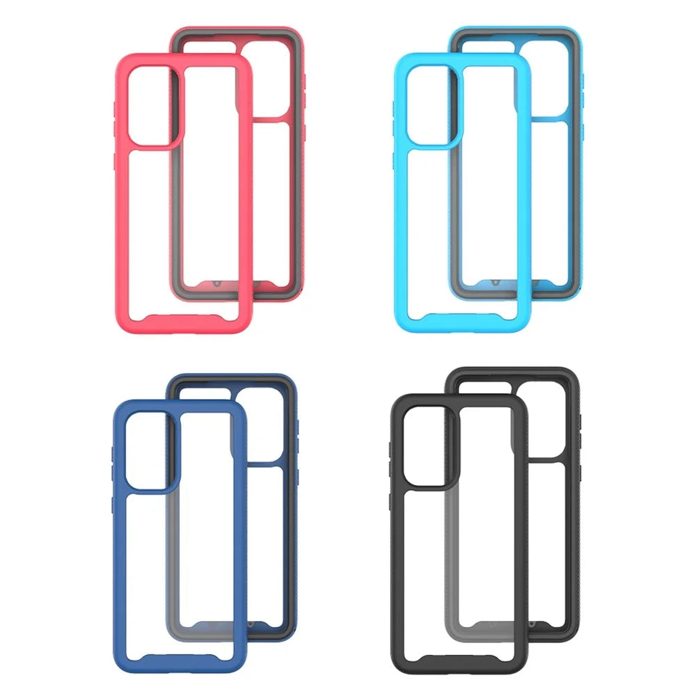 For Samsung Galaxy A33 5G TPU + PC + Acrylic Drop-resistant Mobile Phone Case Protective Cover - Black - 7