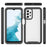 For Samsung Galaxy A23 4G / 5G (Global Version) TPU Bumper Transparent PC + Acrylic Back Case Anti-scratch Phone Cover - Black - 6