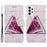 For Samsung Galaxy A13 4G Pattern Printing PU Leather Wallet Horizontal Stand Folio Cover with Wrist Strap - Tri-color Marble - 1