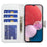 For Samsung Galaxy A13 4G Pattern Printing PU Leather Wallet Horizontal Stand Folio Cover with Wrist Strap - Tri-color Marble - 2