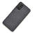 For Samsung Galaxy A73 5G Anti-scratch Splicing Cloth Texture PU Leather Coating Phone Cover Hybrid TPU + PC Drop-proof Case - Grey - 1