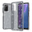 For Samsung Galaxy A03s (165.8mm) (US) Drop-proof Sparkly Clear Glitter Case Hard PC Soft TPU Thickening Design Mobile Phone Shell - Black - 4