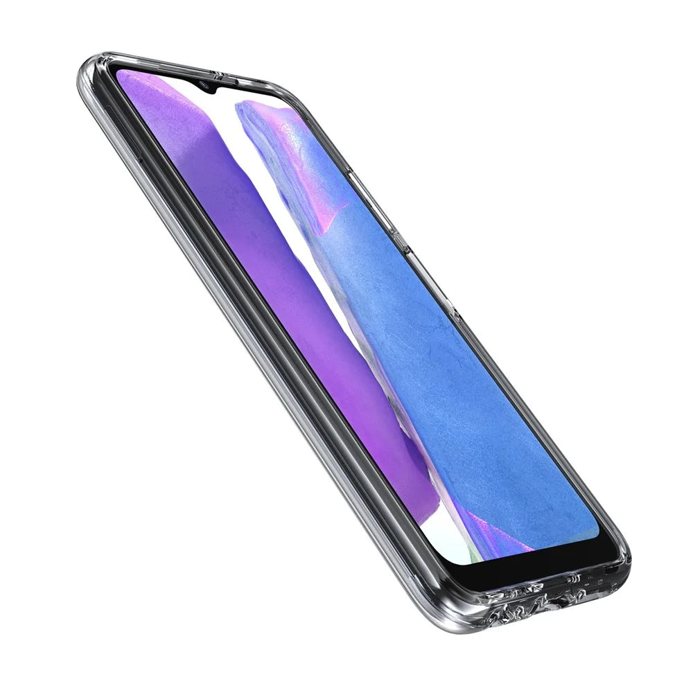 For Samsung Galaxy A03s (165.8mm) (US) Clear Crystal Phone Case Anti-Scratch Hard PC Soft TPU Well-Protected Cover - Grey - 5