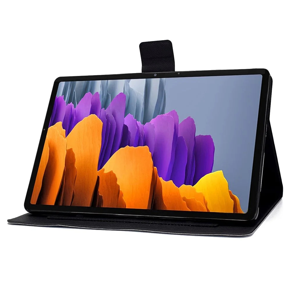 For Samsung Galaxy Tab S7 T870/Galaxy Tab S8 X700 X706 Anti-drop Pattern Printing Leather Tablet Case Protective Cover - Butterfly - 5