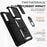 For Samsung Galaxy S21 FE 5G Ring Kickstand PC + TPU Hybrid Cover Slide Camera Protection Phone Case - Black - 4