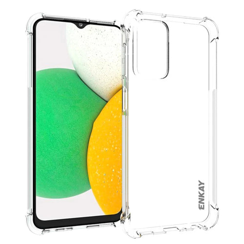 ENKAY HAT PRINCE for Samsung Galaxy A23 4G / 5G (Global Version) Transparent Anti-slip Phone Case Soft TPU Four Reinforced Corners Protection Cover - 1