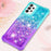 For Samsung Galaxy A23 4G / 5G (Global Version) TPU Case Gradient Quicksand Phone Back Cover - Sky Blue / Purple - 4