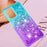 For Samsung Galaxy A23 4G / 5G (Global Version) TPU Case Gradient Quicksand Phone Back Cover - Sky Blue / Purple - 5