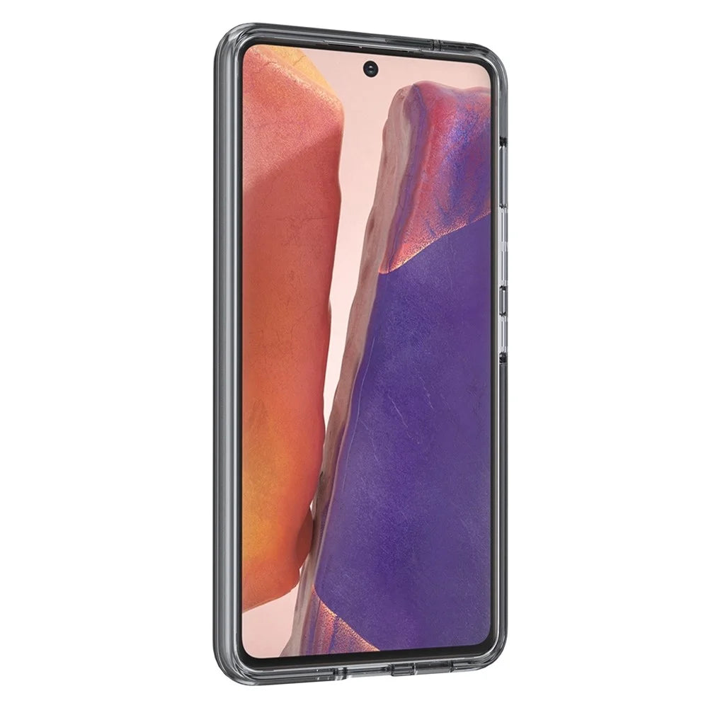 For Samsung Galaxy A53 5G Thicken Clear PC + TPU Phone Case Anti-Drop Protective Cover - Transparent Grey - 3