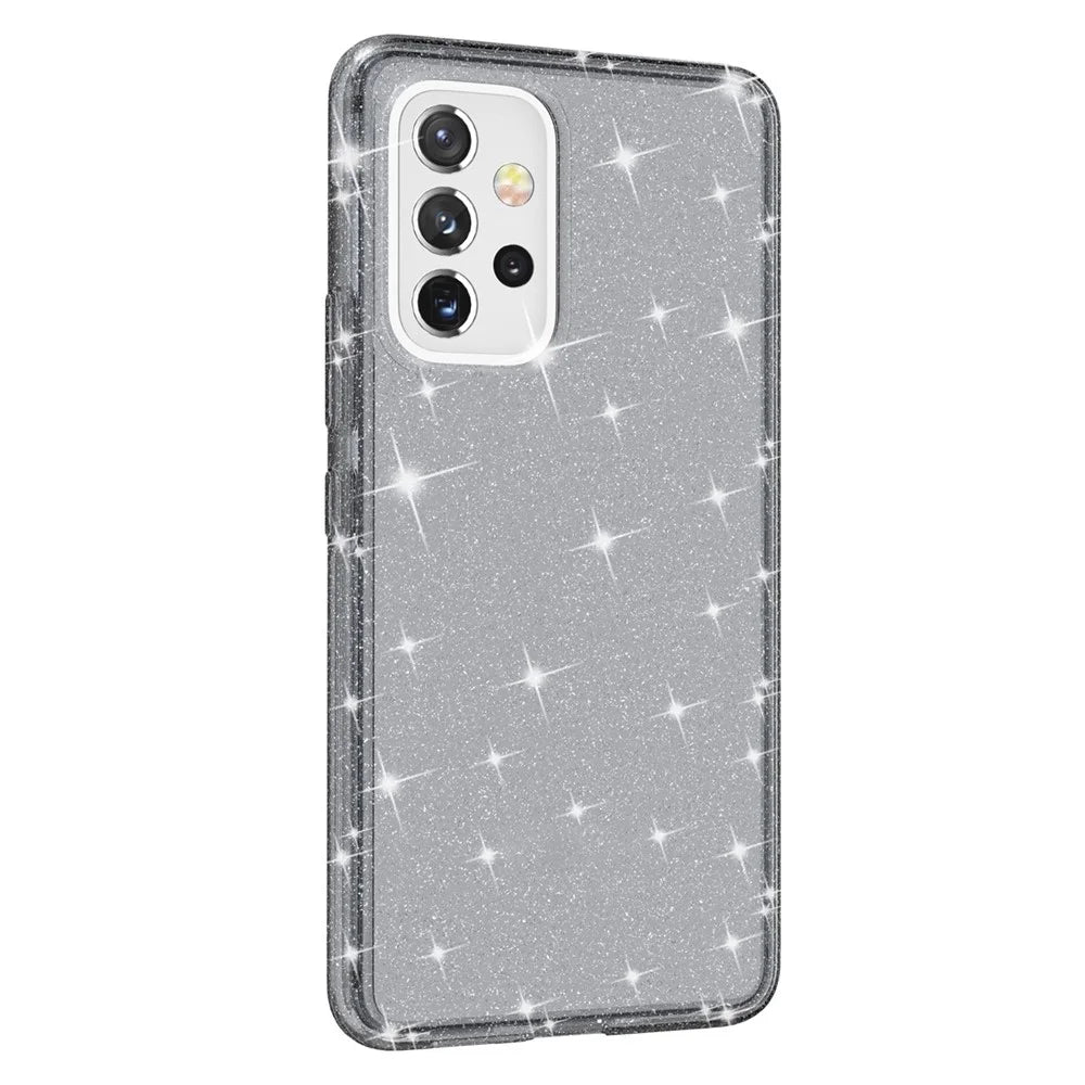 For Samsung Galaxy A53 5G Stylish Glitter Phone Case PC + TPU Clear Thicken Anti-drop Cover - Grey - 2