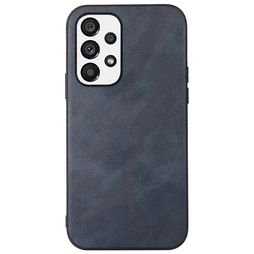 For Samsung Galaxy A23 5G (Global Version) / 4G Textured PU Leather + PC + TPU Mobile Phone Case Shell - Blue - 1