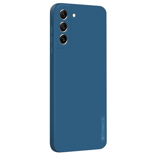 PINWUYO Soft TPU Phone Case for Samsung Galaxy S21 FE 5G, Precise Cutout Anti-Scratch Protective Phone Cover - Blue - 1