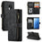 For Samsung Galaxy S9 Phone Cases with Strap CASEME C30 Zipper Multiple Card Holder PU Leather Cover - Black - 1