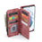 For Samsung Galaxy S22+ 5G Phone Cases with Strap CASEME C30 Zipper Multiple Card Holder PU Leather Cover - Red - 4