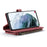 For Samsung Galaxy S22+ 5G Phone Cases with Strap CASEME C30 Zipper Multiple Card Holder PU Leather Cover - Red - 6