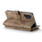 For Samsung Galaxy A32 5G / M32 5G Phone Cases with Strap CASEME C30 Zipper Multiple Card Holder PU Leather Cover - Brown - 7