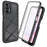 For Samsung Galaxy A23 5G (Global Version) / 4G Phone Case 3 in 1 TPU + PC Phone Cover with PET Screen Protector - Black - 1