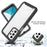 For Samsung Galaxy A23 5G (Global Version) / 4G Phone Case 3 in 1 TPU + PC Phone Cover with PET Screen Protector - Black - 3