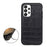 For Samsung Galaxy A73 5G Crocodile Texture Genuine Leather Coating Cover Hybrid PC + TPU Inner Phone Case - Black - 2