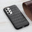 For Samsung Galaxy A73 5G Crocodile Texture Genuine Leather Coating Cover Hybrid PC + TPU Inner Phone Case - Black - 3