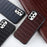 For Samsung Galaxy A73 5G Crocodile Texture Genuine Leather Coating Cover Hybrid PC + TPU Inner Phone Case - Black - 4