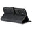 AZNS For Samsung Galaxy A13 4G PU Leather Wallet Folio Flip Phone Case Adjustable Stand Protective Cover - Black - 4