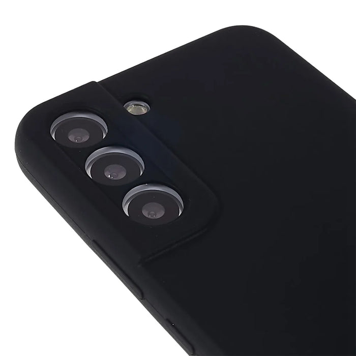 For Samsung Galaxy S22 5G Smartphone Case Bag Premium Solid State Silicone Anti-shock Mobile Phone Protector - Black - 7