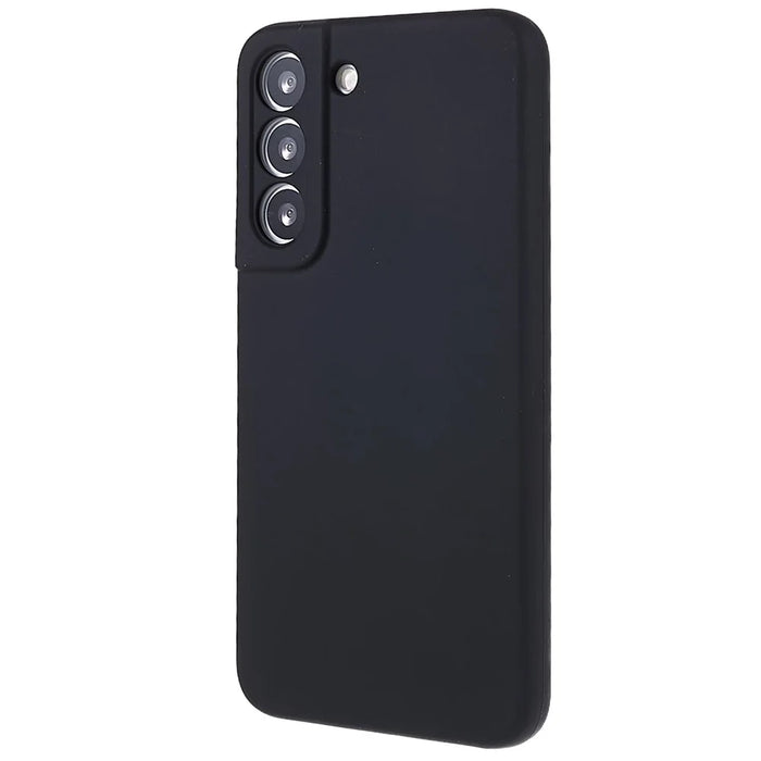 For Samsung Galaxy S22+ 5G Anti-scratch Phone Case Premium Solid State Silicone Mobile Phone Protector - Black - 3
