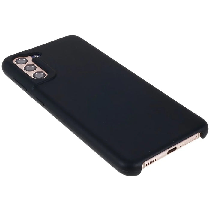 For Samsung Galaxy S21 4G/5G Smartphone Case Soft Premium Solid State Silicone Shockproof Mobile Phone Protector - Black - 5