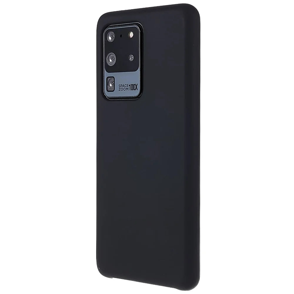 For Samsung Galaxy S20 Ultra Phone Covering Bag Premium Solid State Silicone Phone Case Mobile Phone Protector - Black - 3