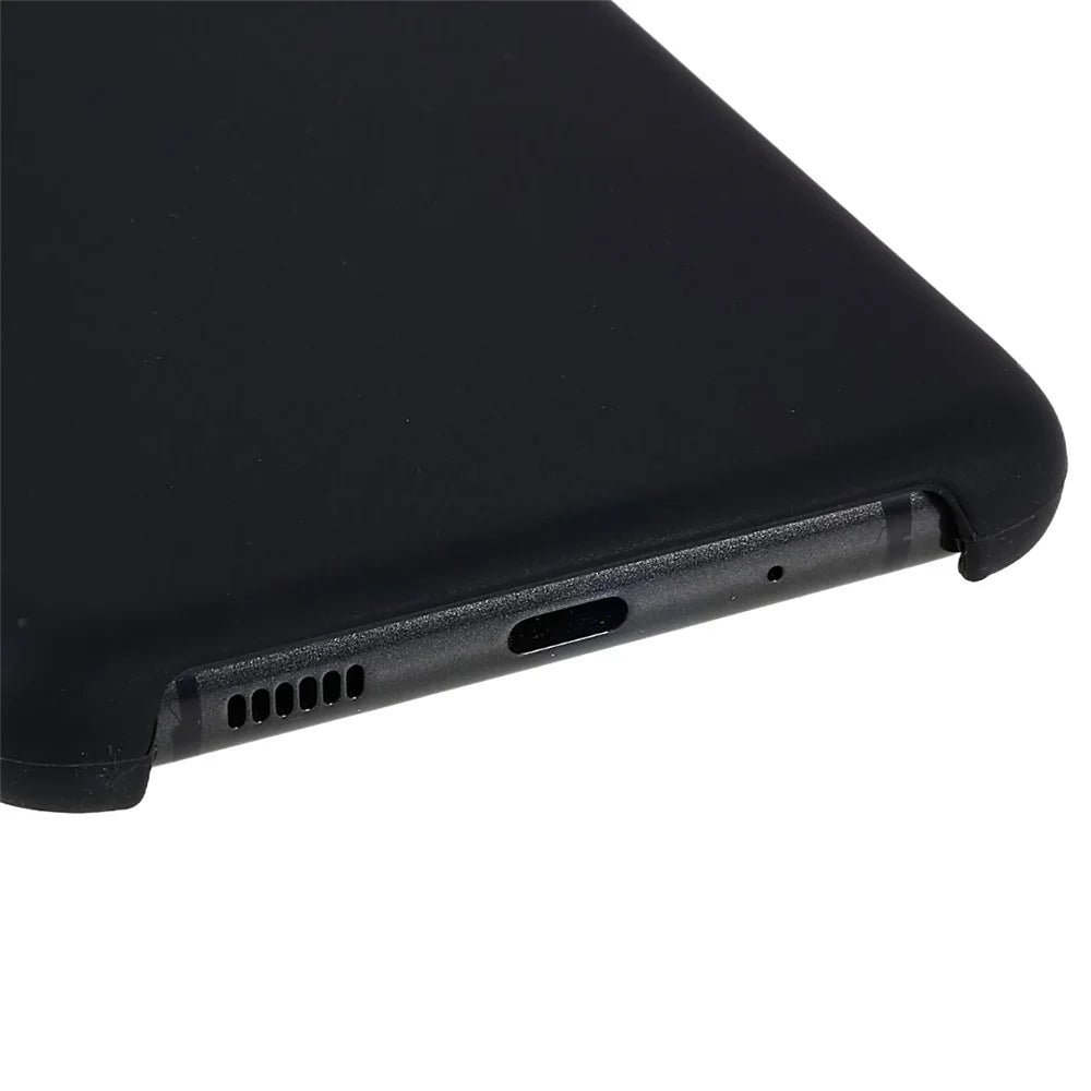 For Samsung Galaxy S20 Ultra Phone Covering Bag Premium Solid State Silicone Phone Case Mobile Phone Protector - Black - 6