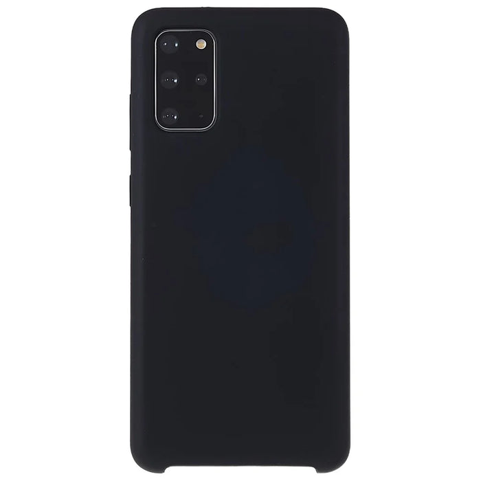 For Samsung Galaxy S20 Plus 5G/4G Phone Bag Case Durable Solid State Silicone Mobile Phone Protector Cover - Black - 2